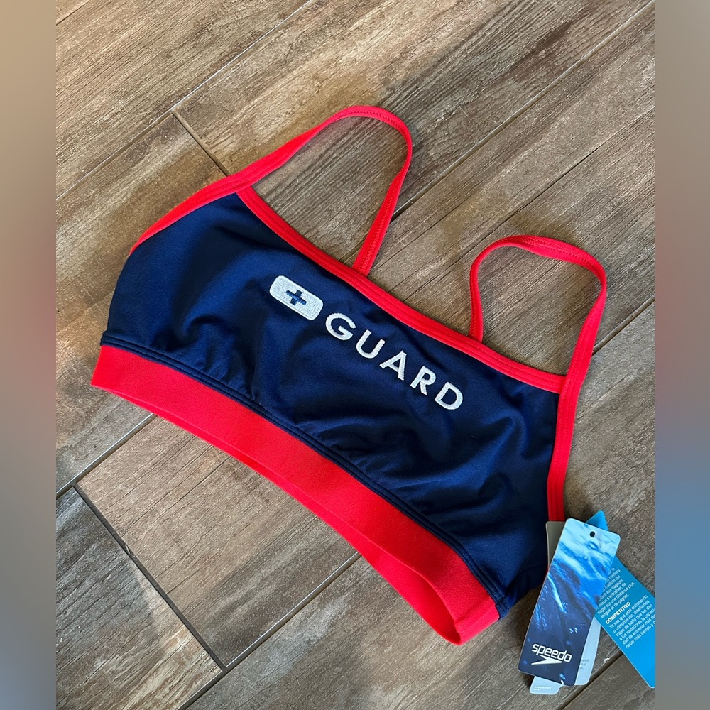 NWT Speedo Lifeguard Swim Top Medium